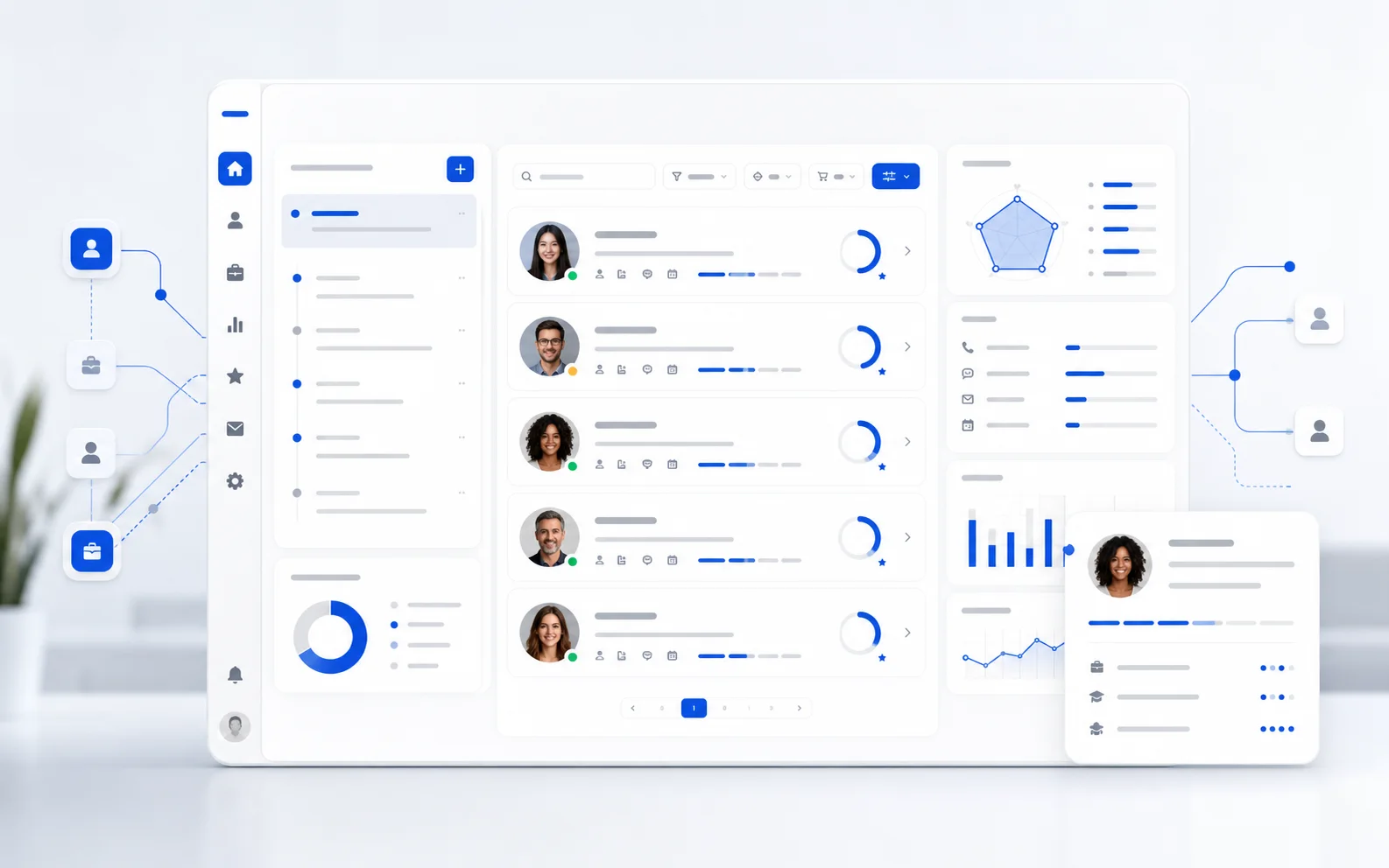 Snappify AI candidate matching dashboard